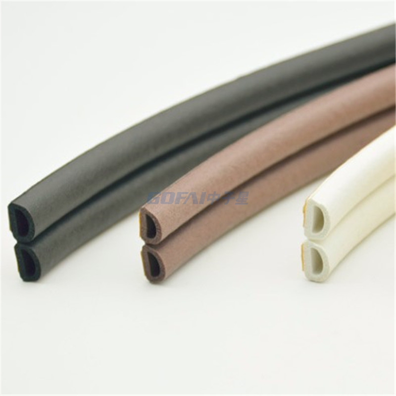 OEM Factory Wholesales P Shape D Shape Foam Epdm Rubber Seal Strips for Laminate Door