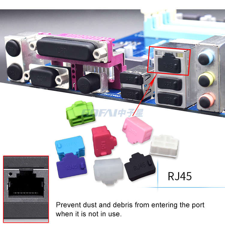 Ethernet Hub Port RJ45 Female Port Dust Cover