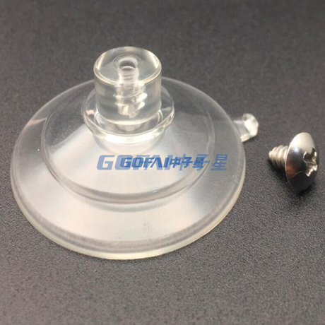 Transparent PVC Strong Threaded Suction Cup with Screw Replacement Parts for Glass Table High