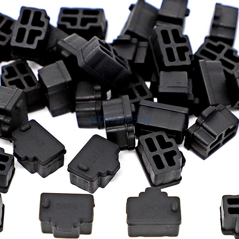 RJ45 RJ11 Silicone Rubber Anti Dust Plug Cover 