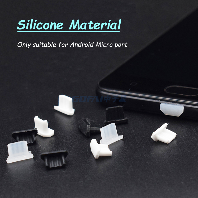 25pcs USB Type C Port Plugs Covers Caps Silicone Anti Dust Protectors For USB Female End, White