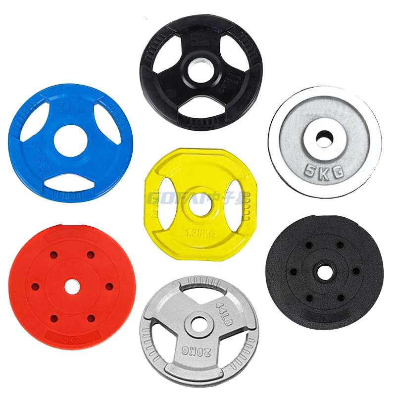25LB/35LB/45LB/55LB Colour Coded Olympic Rubber Bumper Weights Plates