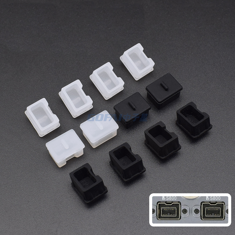 High Quality Silicone Firewire 800 1394 9pin Port Anti Dust Plug Cover