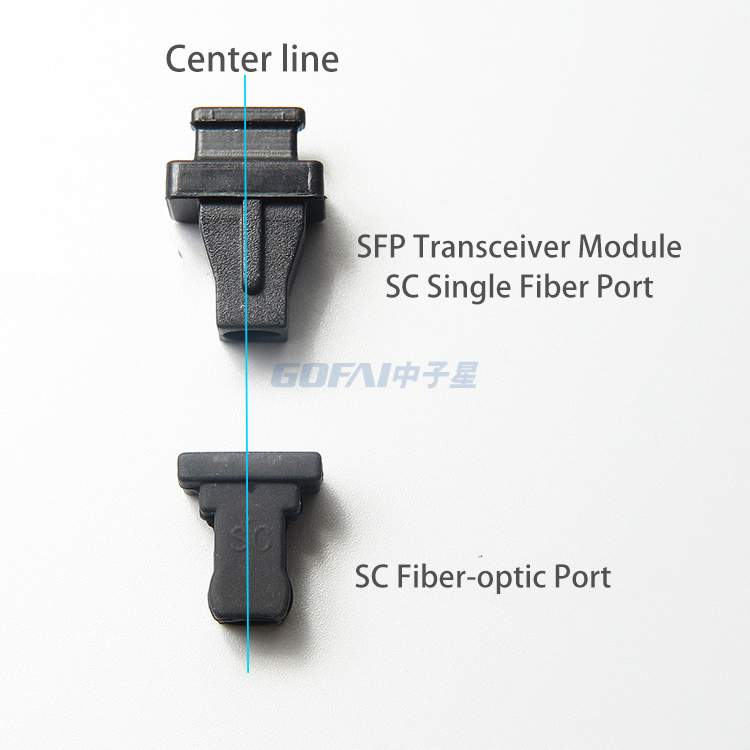 High Quality Silicone SFP Transceiver Module SC Single Fiber Port Dust Cap Plug