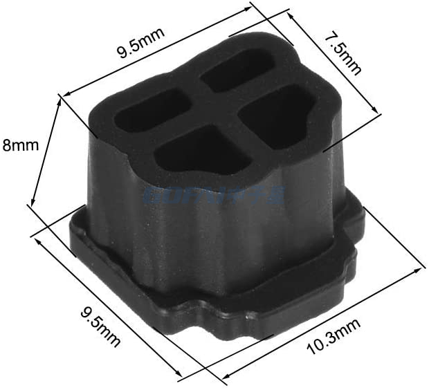 Silicone RJ11 Female Jack Anti Dust Cover Cap Protector