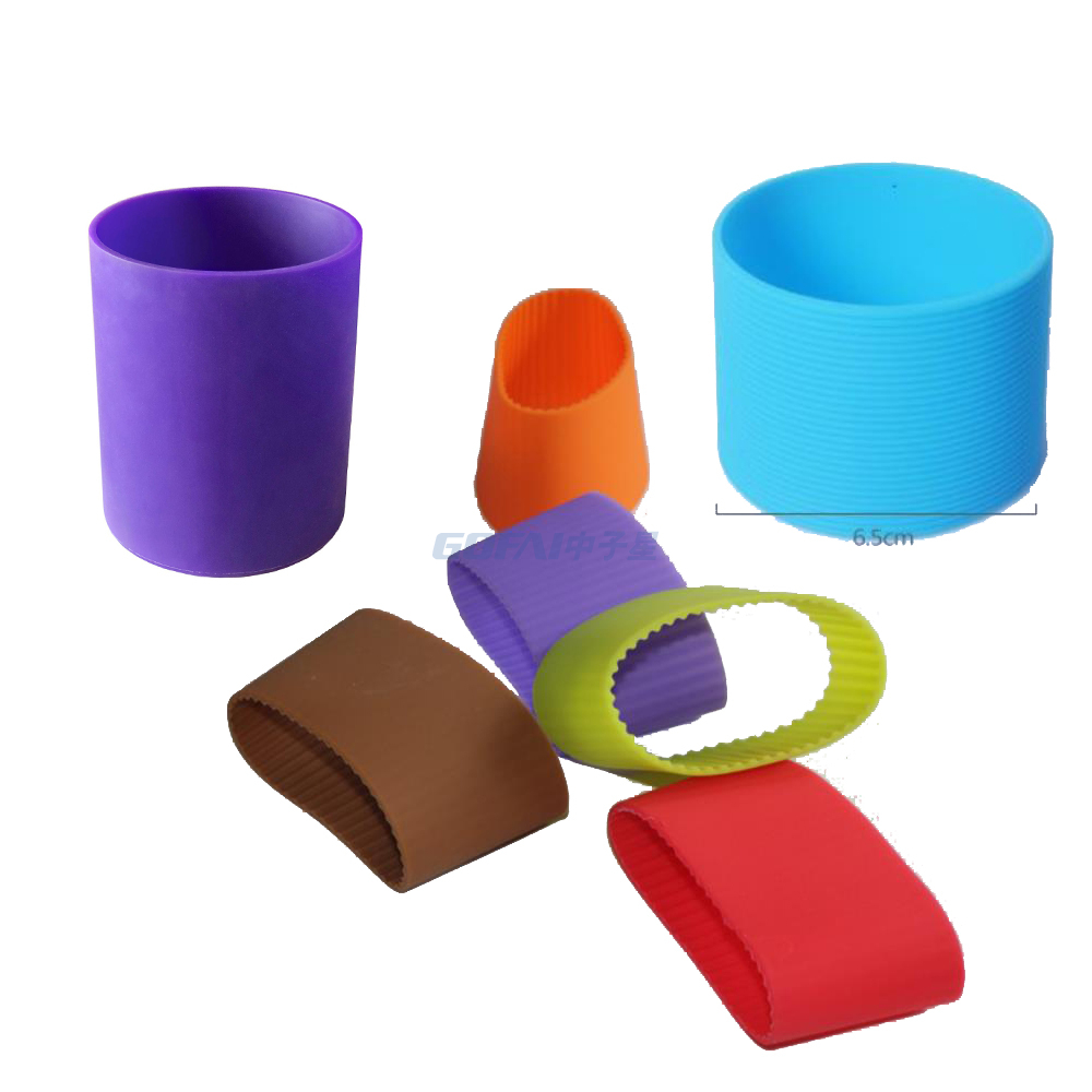 Custom Wide Silicone Rubber Band Colorful Protective Sleeve