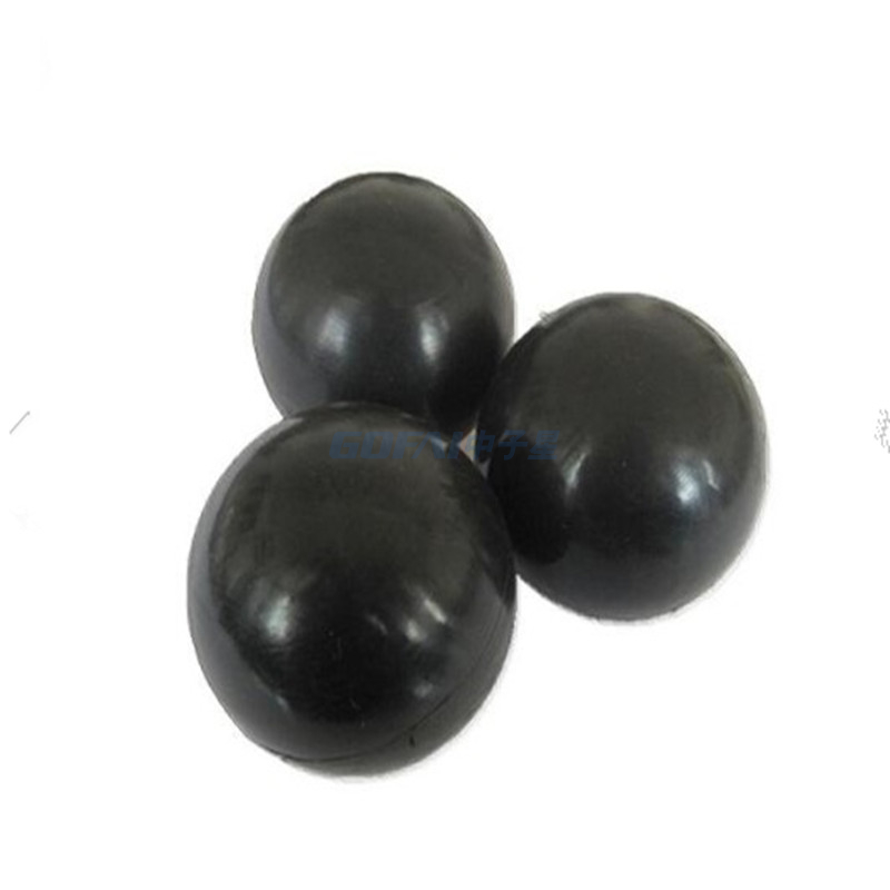 Good Quality Black Neoprene Silicone Solid Rubber Ball with Hole Made in China