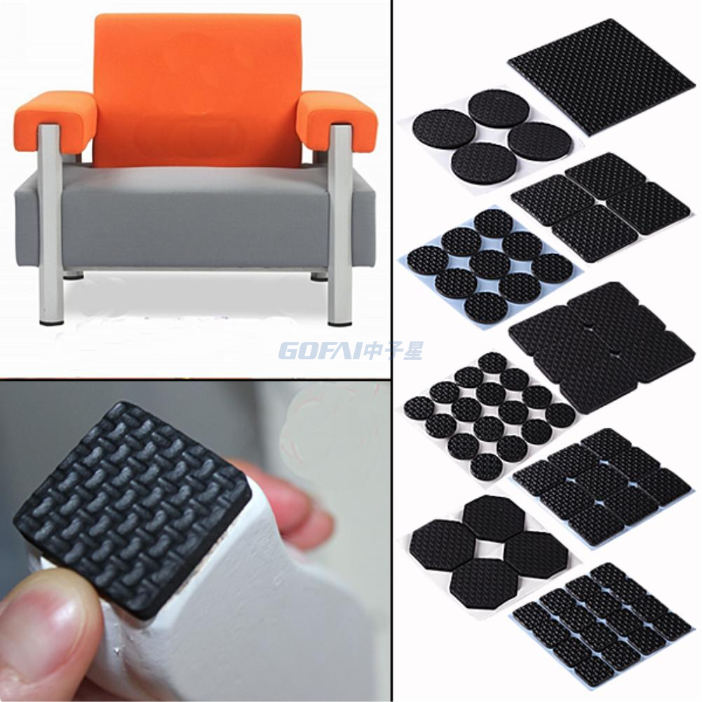 Gridded EVA Self-Adhesive Rubber Foot Bumper Pad For Furniture