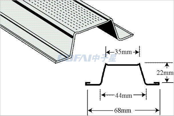 7/8 Inch Cyclonic Ceiling Batten for Ceiling System
