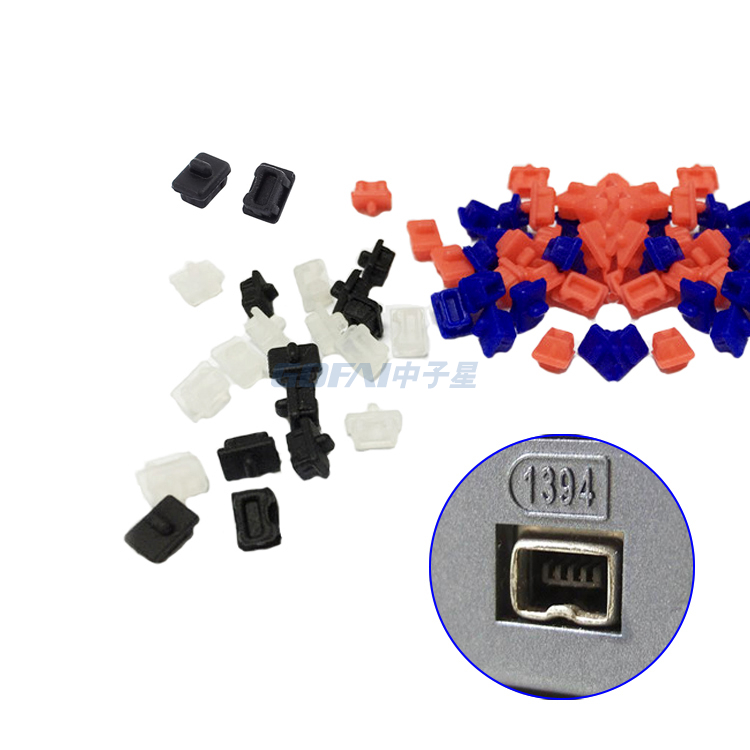 High Quality Silicone Firewire 400 1394 4pin Interface Dust Plug Cover