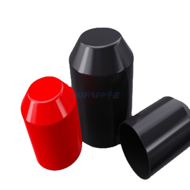 Cable sealing cap heat shrinkable head cap 10mm-180mm inner diameter high and low voltage cable sealing cap with black glue and high shrinkage