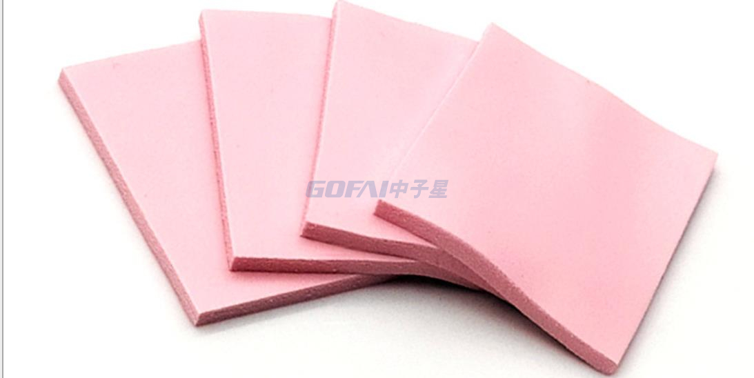 LED CPU Thermal Conductive Silicone Rubber Pads Insulation Sheet